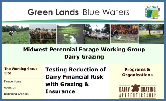 Midwest Perennial Forage Working Group dairy page