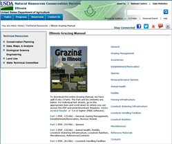 Grazing Manual for Illinois from NRCS