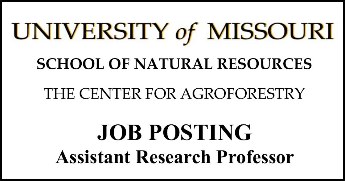 assistant professor job announcement for Center for Agroforestry