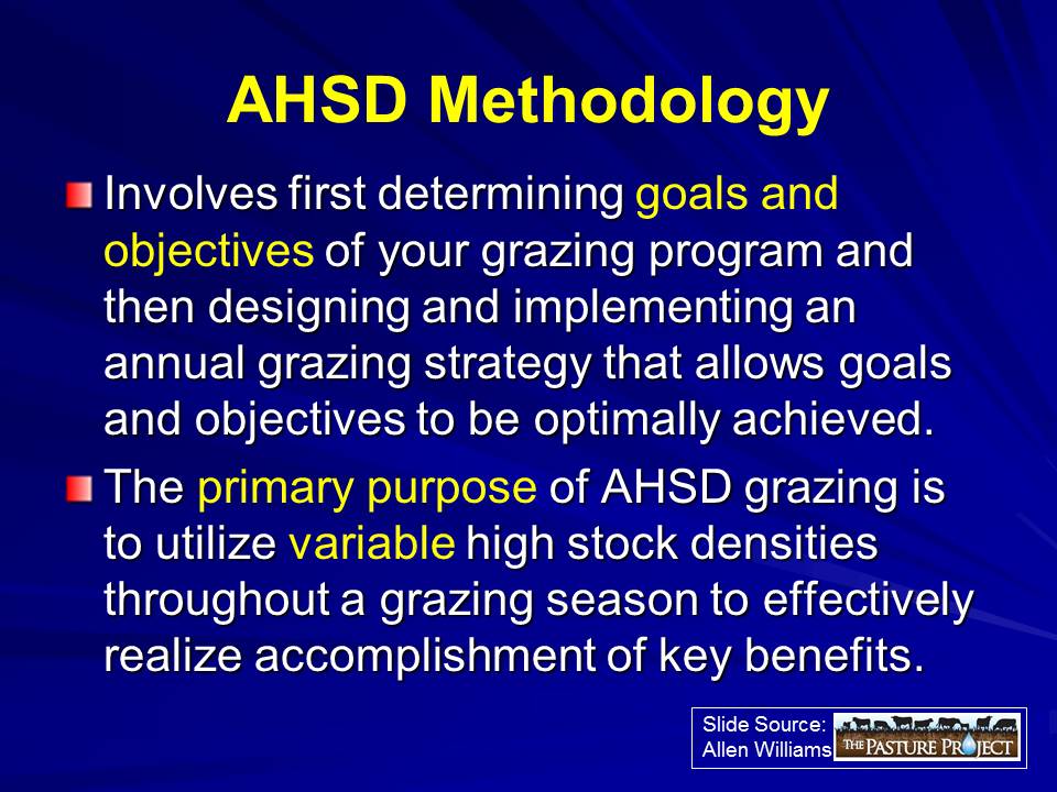 AHSD Methodology slide image