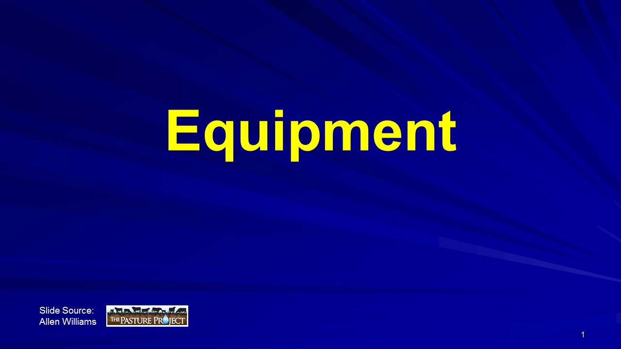 Equipment Header slide image