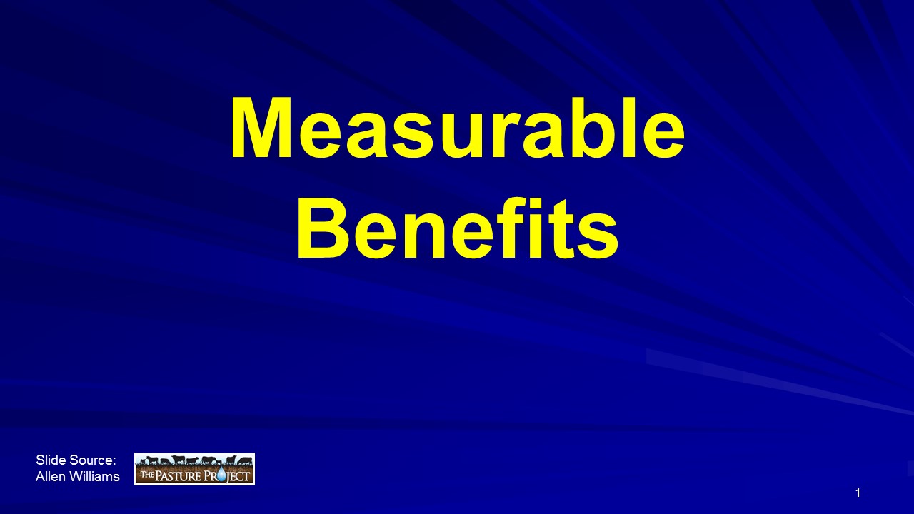 Measurable Benefits Header slide image
