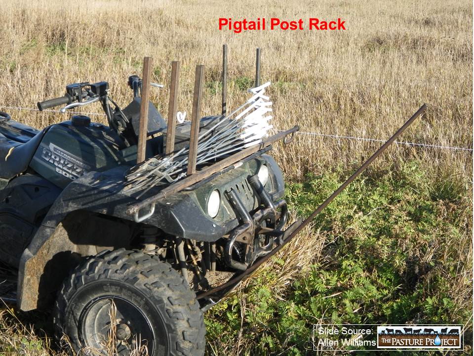 Pigtail post rack slide image