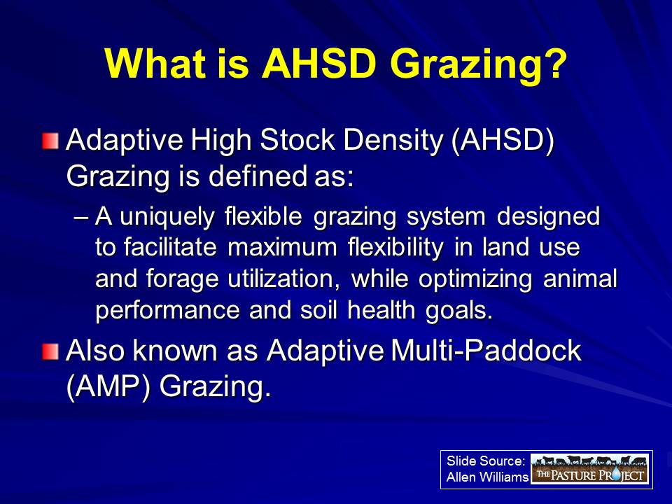 What is AHSD grazing slide image