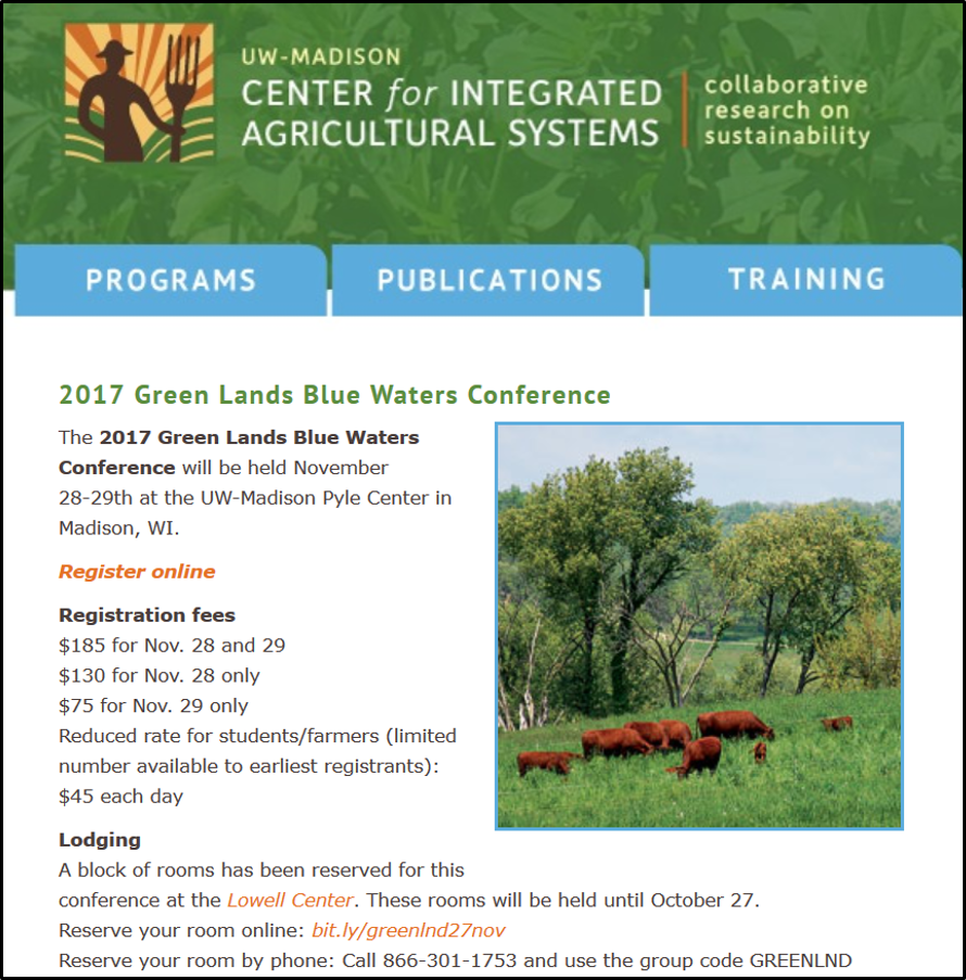 2017 GLBW conference web page screenshot