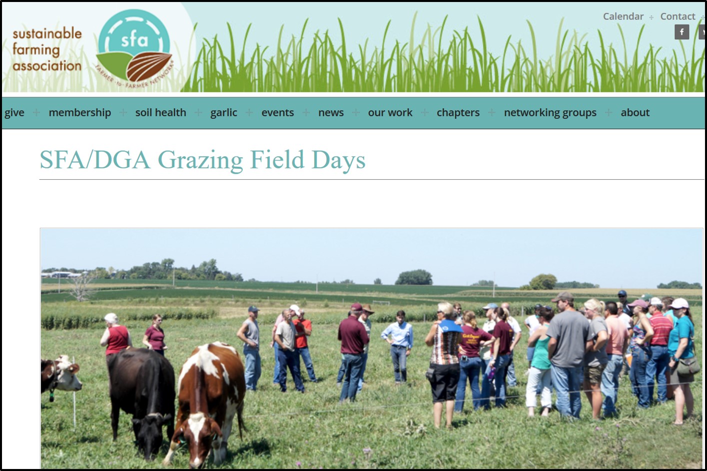 SFA and DGA field days
