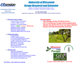 Forage Research and Extension website, University of Wisconsin