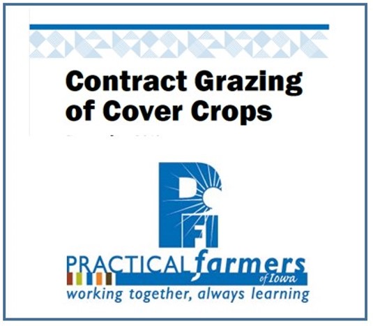 Contract grazing of cover crops factsheet
