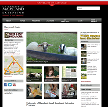 Sheep and Goat Program, University of Maryland Extension