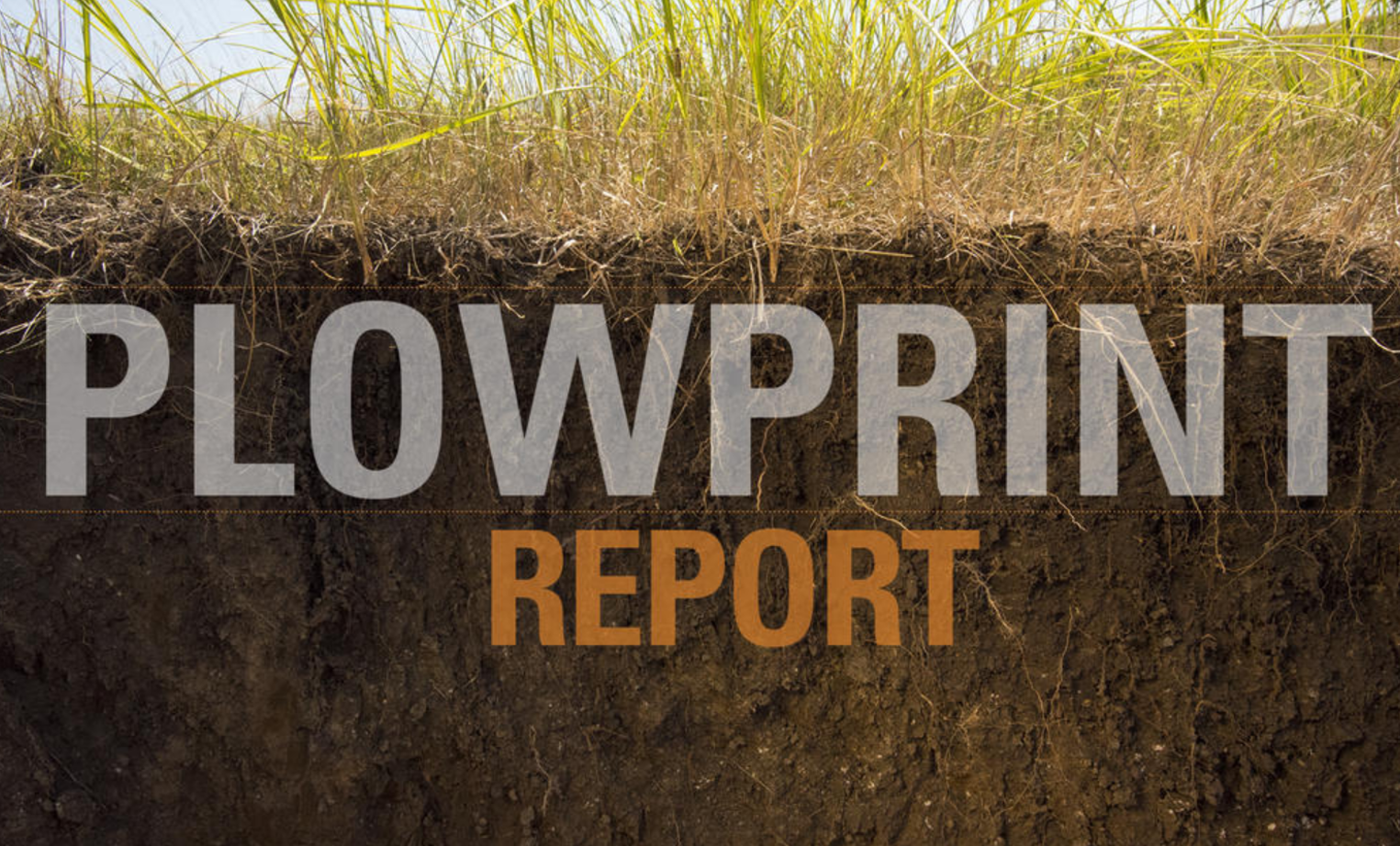 cover page of Plowprint Report from World Wildlife Fund